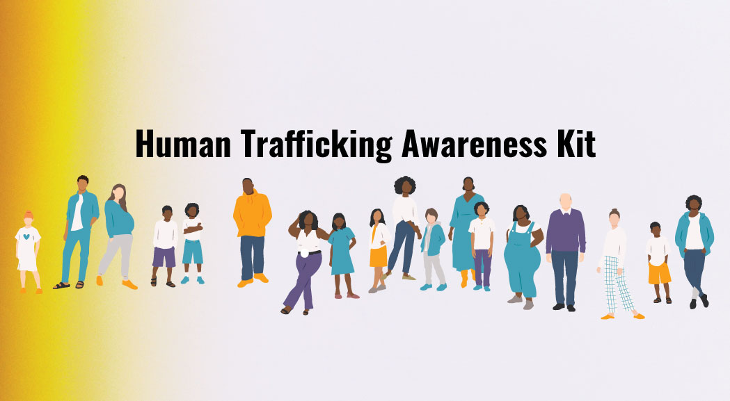 Human trafficking awareness kit cover